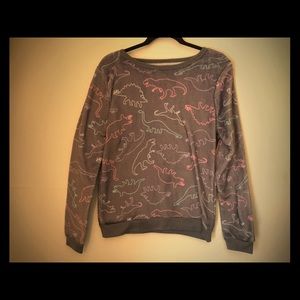 Cute Grey Fuzzy Sweater